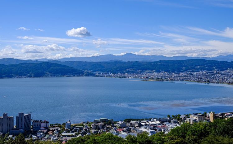 麦野早織が高台から町を見下ろして立ち尽くすシーン